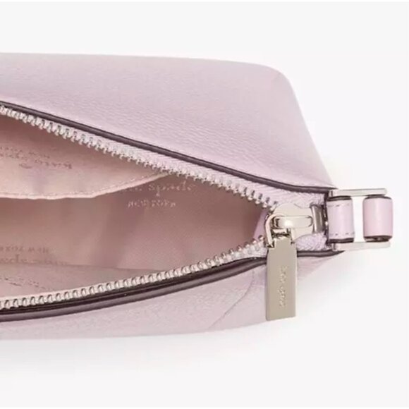 S Kate Spade Leila Crossbody Bag Violet Pebbled Leather Purse KG464 NWT $299 - Picture 6 of 7